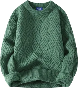 Aelfric Eden Vintage Oversized Sweaters Crewneck Knit Pullover Baggy Loose Casual Cable Sweater 2024 Fall Clothes