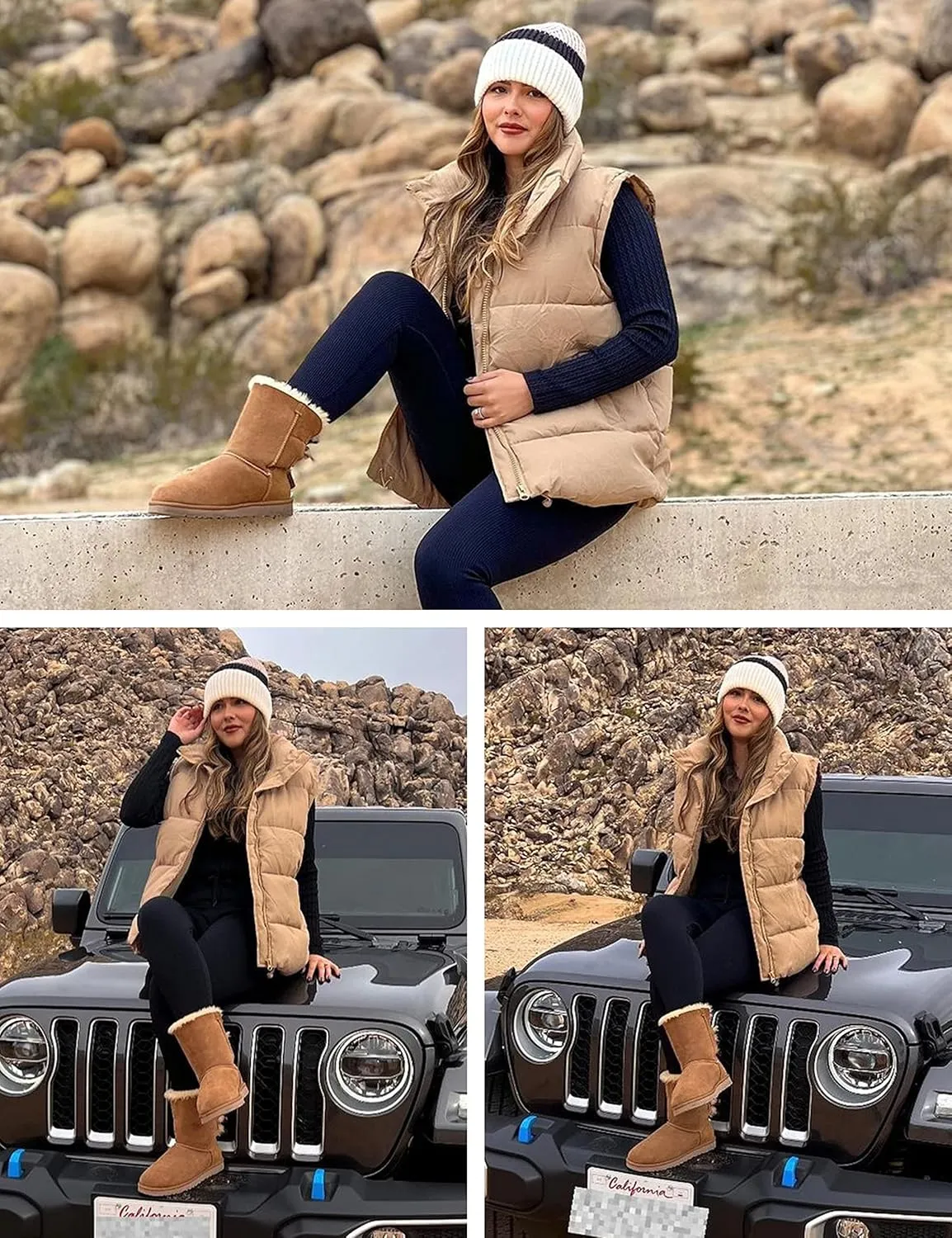 Athlisan Womens Zip Up Puffer Vest Stand Collar Sleeveless Padded Jacket Coat