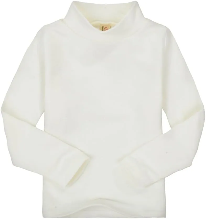 CuteOn Children Unisex Solid Color Kids School Uniform Long Sleeve Turtleneck T-Shirt