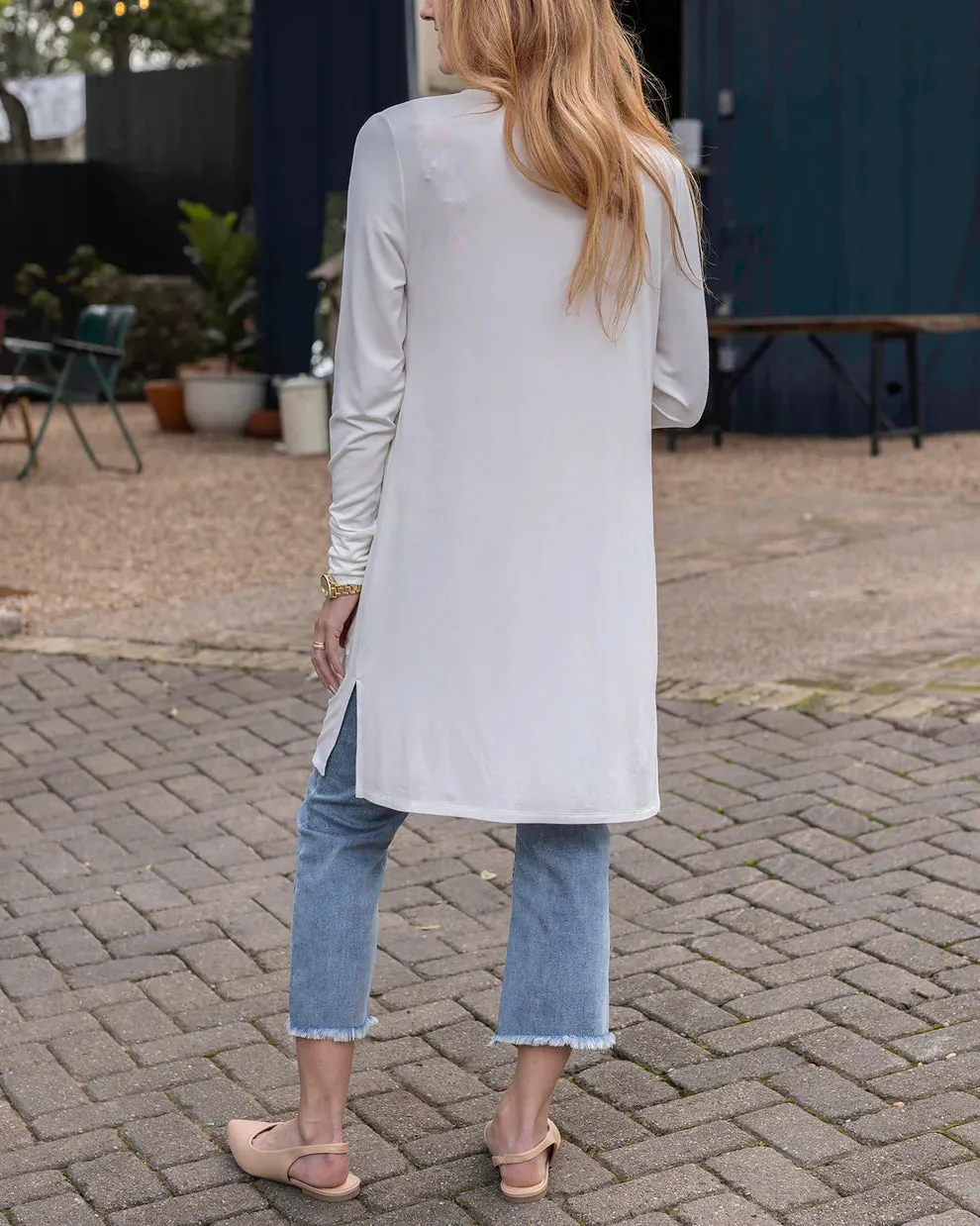 Grace & Lace Casual Day Modal Cardigan - Ivory