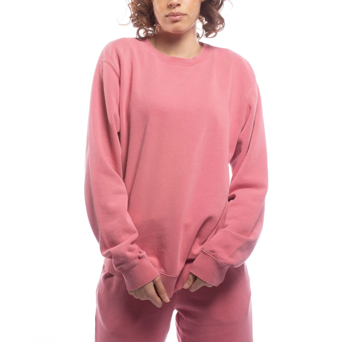 Made for The People Upcycled Crewneck Sweatshirt in Pink