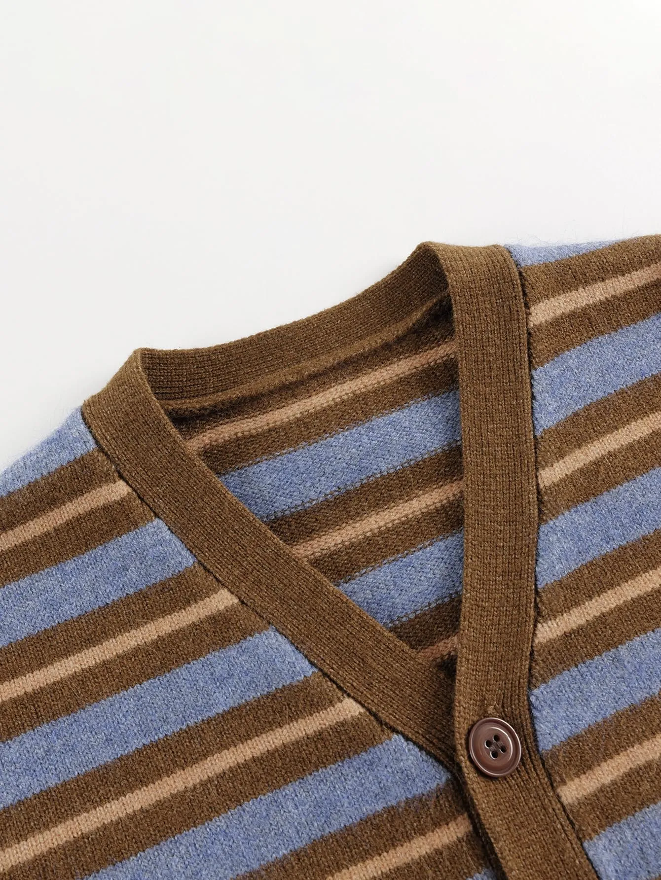 MARC & JANIE Boys Striped Knit Cardigan Button Down Loose Sweaters 241686
