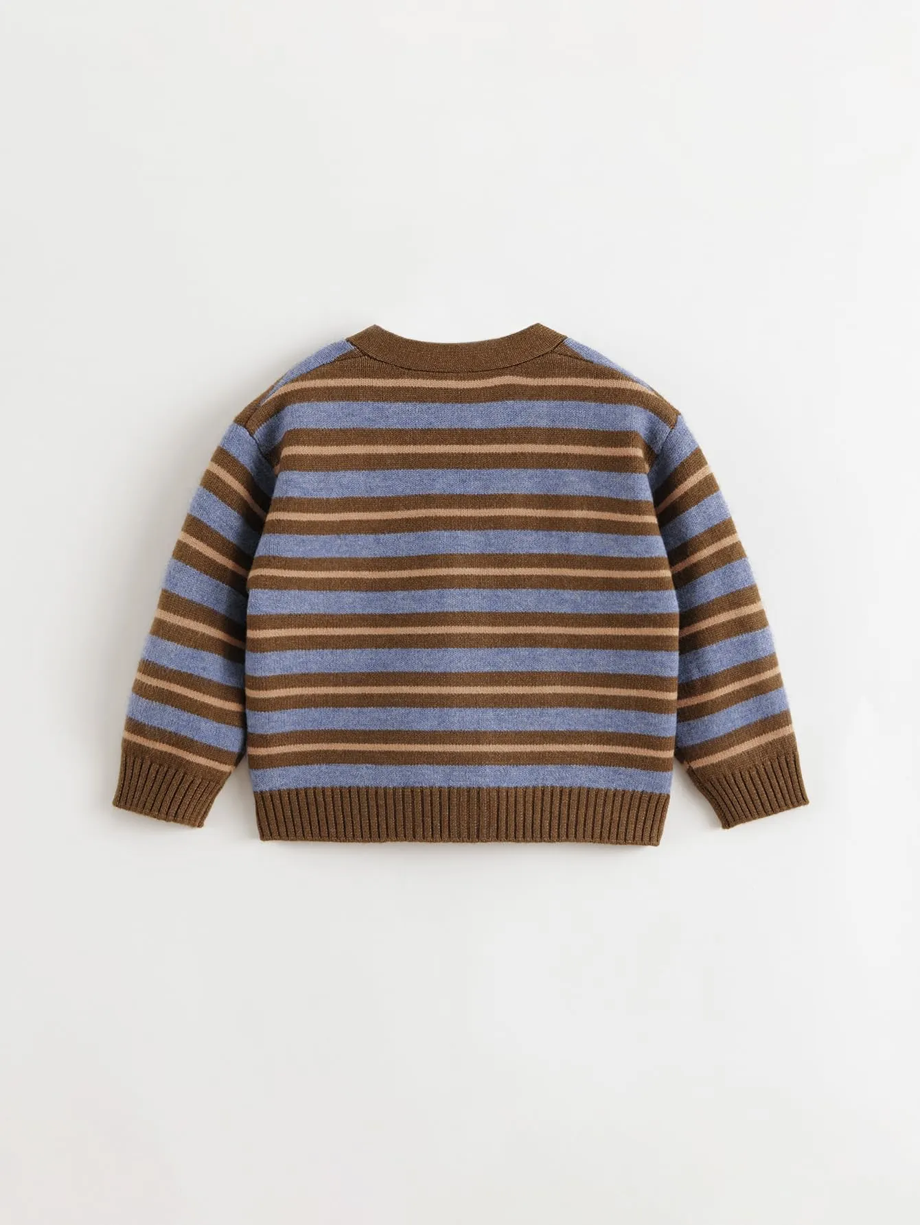 MARC & JANIE Boys Striped Knit Cardigan Button Down Loose Sweaters 241686