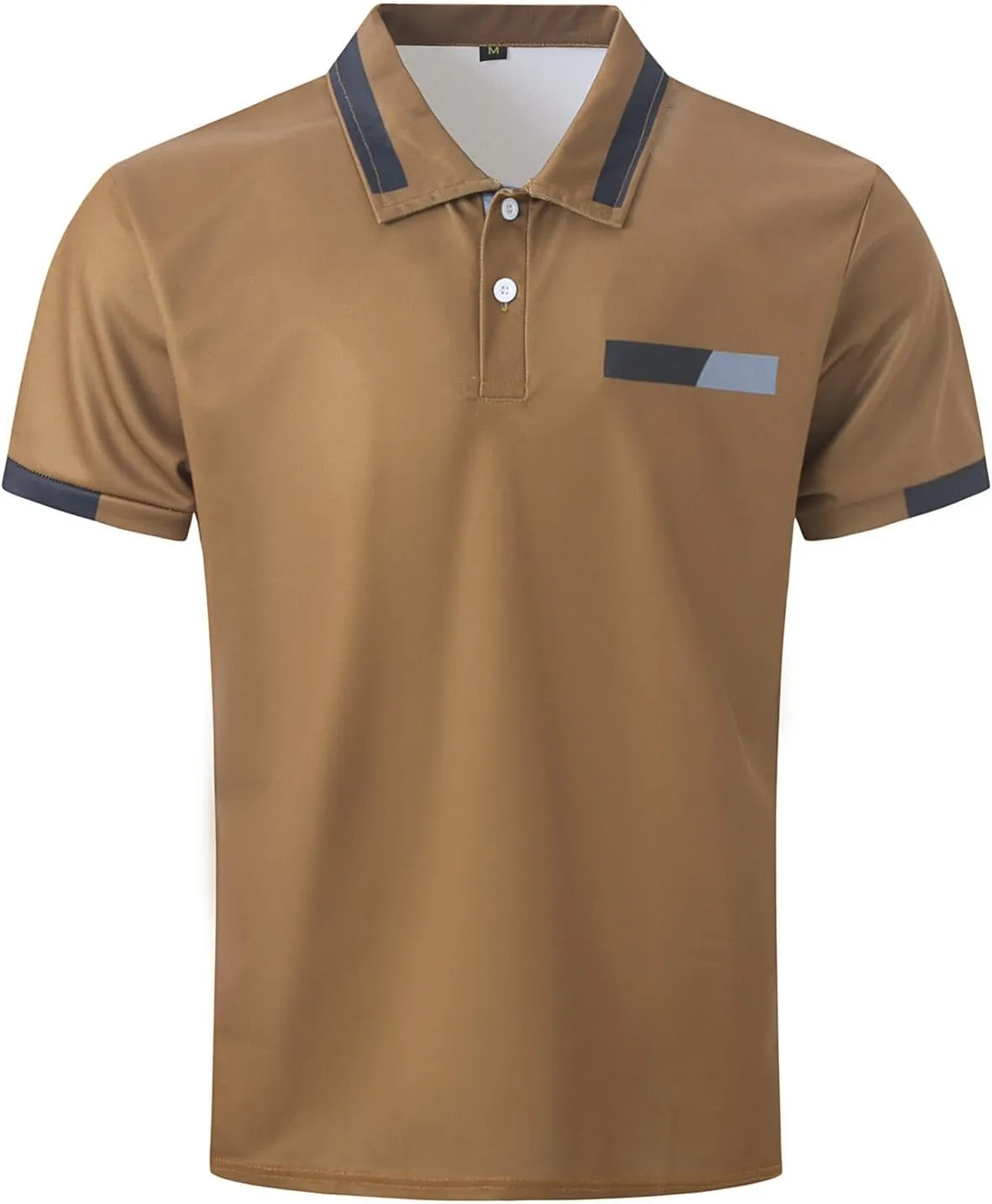 Men's Casual Polo Shirts 2025 Solid/Colo Short Sleeve Fashion Shirt Classic Striped Slim Fit Golf Tennis Tops