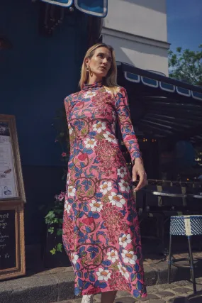Floral Daisy Sweetheart Dress with Thorn Detail