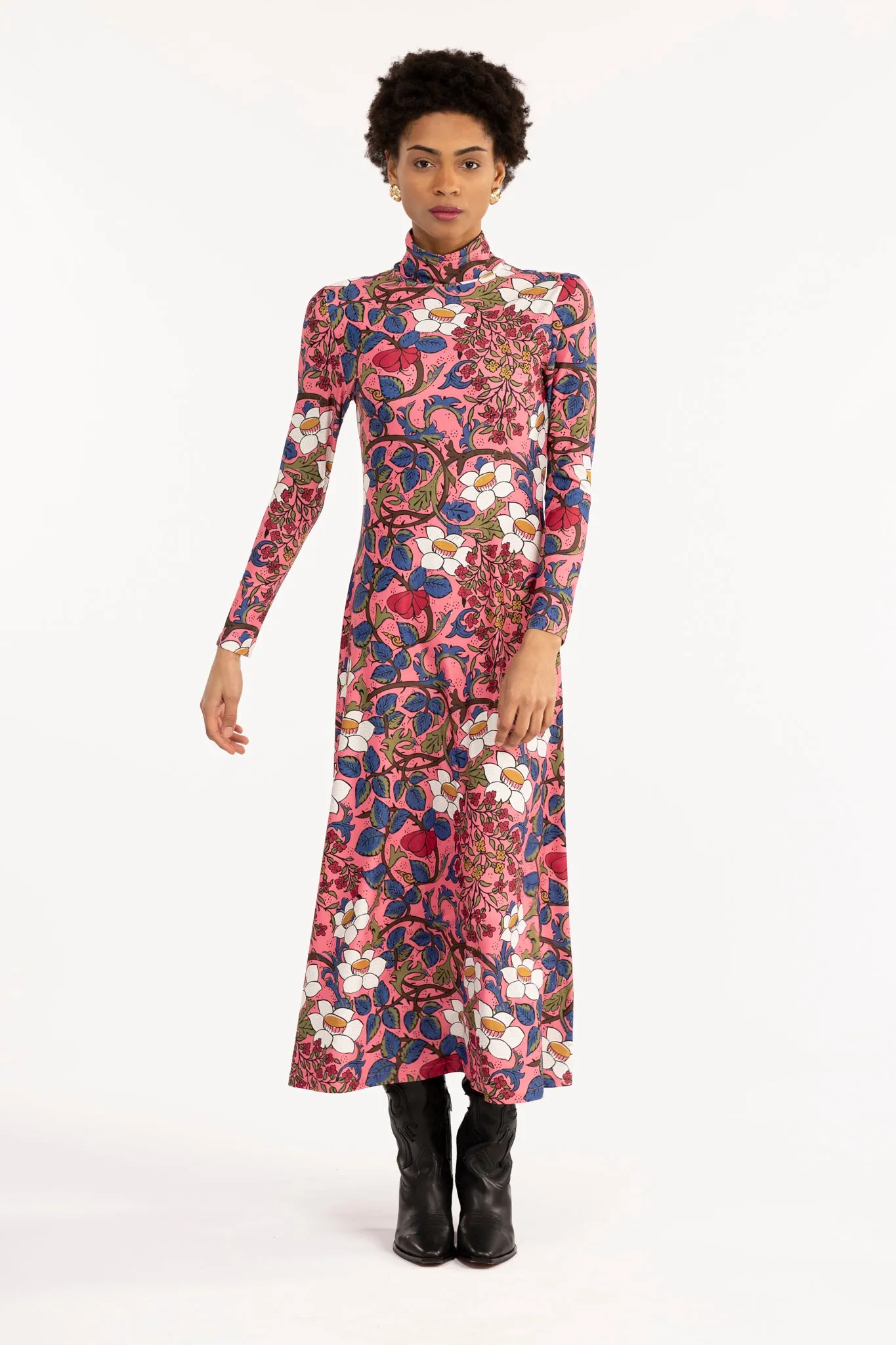 Floral Daisy Sweetheart Dress with Thorn Detail