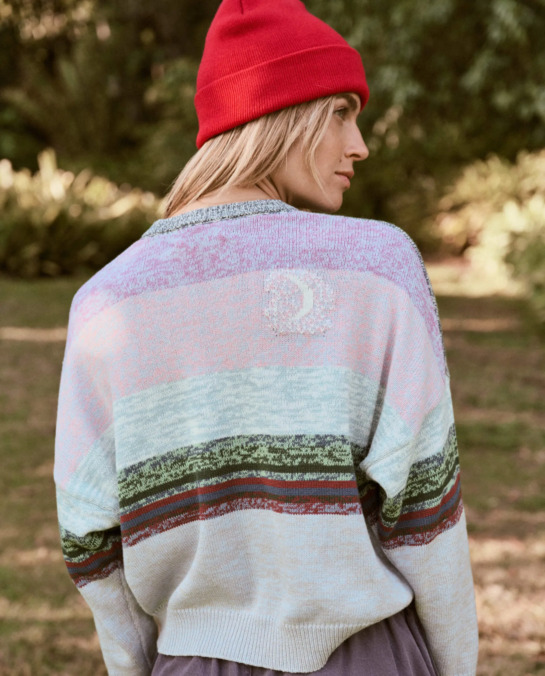 The Great - The Skyline Pullover in Misty Blue