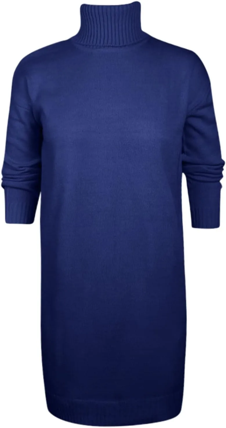Women Sweater Short Dress Long Sleeve Turtleneck Oversized Fall Winter Dress Soft Chunky Knit Pullover Sweaters